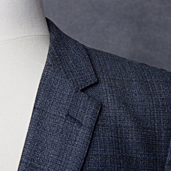 Mens Wool Blazer Jacket Gray | Size 42 L | Hugo Boss - Picture 8 of 8